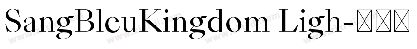 SangBleuKingdom Ligh字体转换